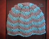 Crochet PATTERN - Ripple Beanie Crochet Hat Pattern - Instant Download PDF 213 - Newborn to Adult - Photography Prop Pattern