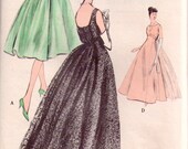 Vogue s 4915 Vogue special Womens Vintage cocktail Dress evening dress and petticoat bridal wedding Prom Pattern  1950's Size 14 Bust 34
