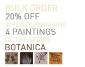 Bulk order: get 20% OFF when purchasing 4 original watercolour paintings (12x8 inches - 30x21 cm A4)