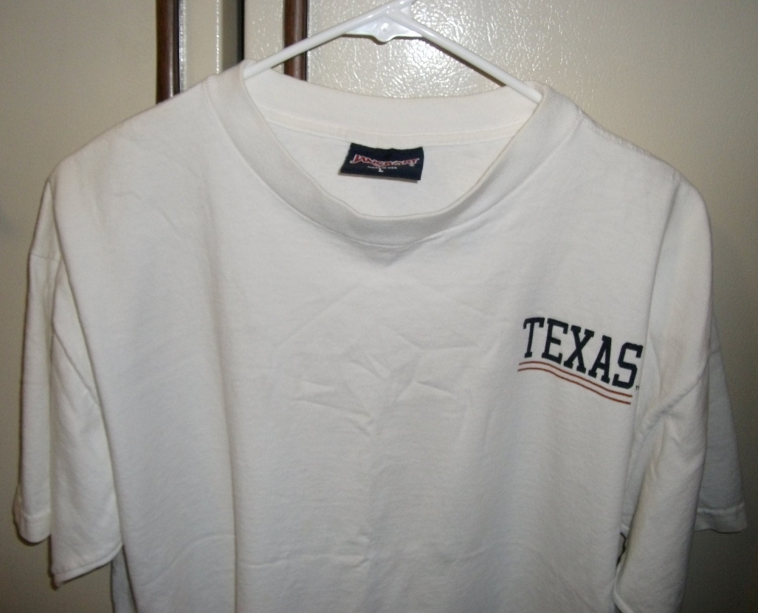 Vintage Texas T Shirt Logo on Front and Back Large Fits chests to 44" only 7 USD