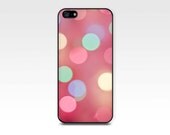 abstract light photography iphone 4 case iphone cover cell phone 4 4s 5 case bokeh pink fairy lights fun smart iphone 4 case colour cute