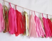 Valentine Tassel Garland (Red &Pink)