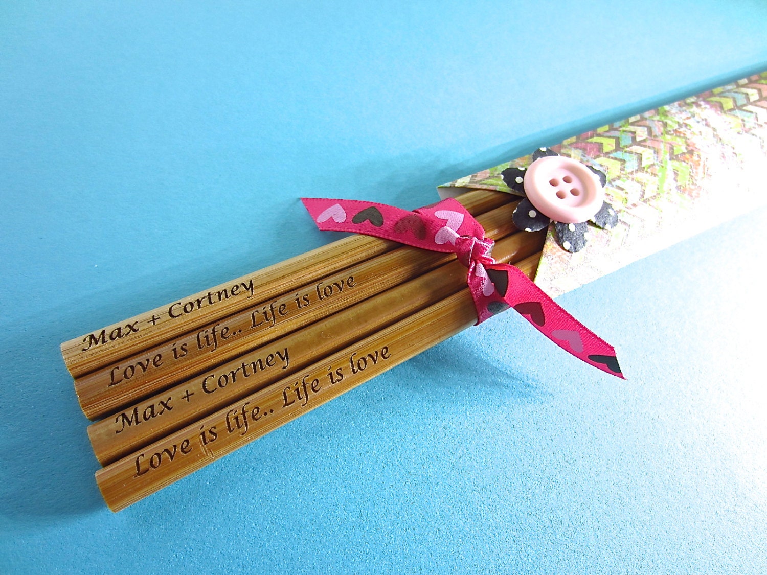 Custom Bamboo Chopsticks - Set of 2 pairs