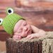 Frog Beanie Great Photo Prop