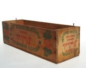 Small Wooden Crate - Vintage Wooden Swift's Brookfield Cheese Crate  - Home Decor Organization