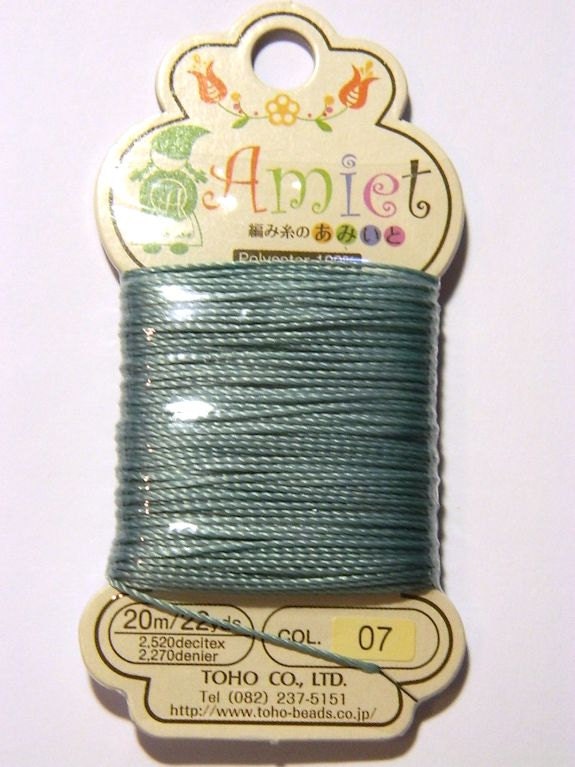 Toho Amiet Teal Beading Thread 22yds