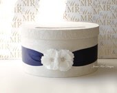 Wedding Card Box Money Holder Gift Card Box- Your color choice of box, ribbon and flower