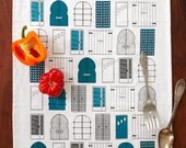 Doors Tea Towel - Jade - nellandmary