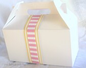 5 White LarGe GaBLe BoXeS-9x5x5-nches-Party Favors-Wedding Favors-Gift Wrapping--Crafts--5ct