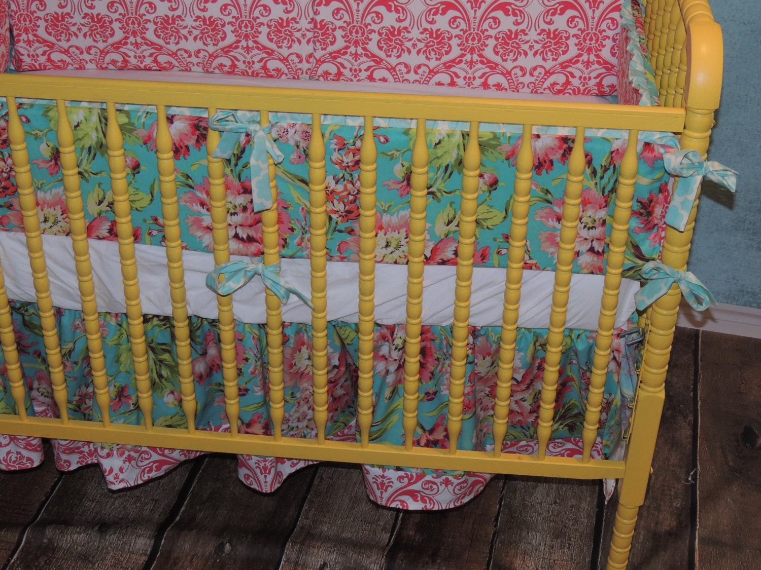 Custom Created Crib Bedding using Amy Butler's "Love" Collection