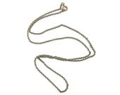 Brass Necklace Chain - Brass Chain 24 Inch Small Link Cable Necklace