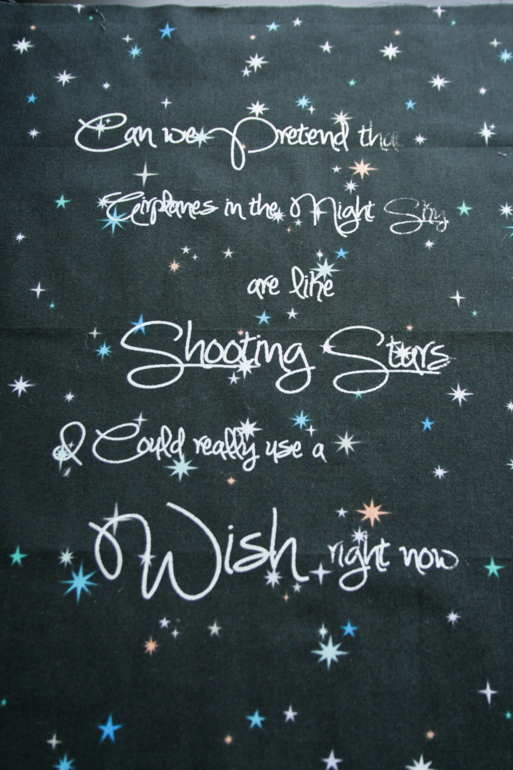Airplanes in the night sky panel
