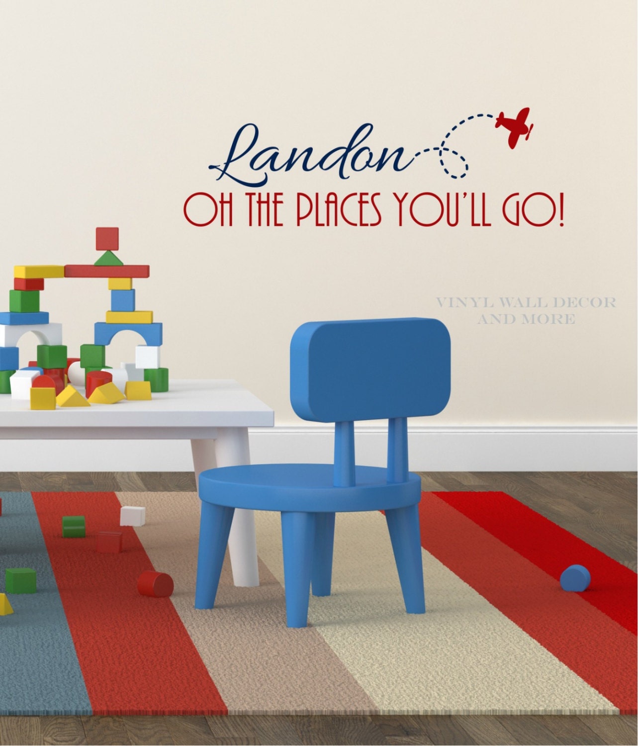 Oh the places you'll go- Dr Seuss Airplane Decal