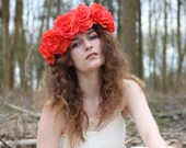 Orange Flower Crown