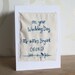 Personalised textile wedding card - hand sewn by Mr Teacup