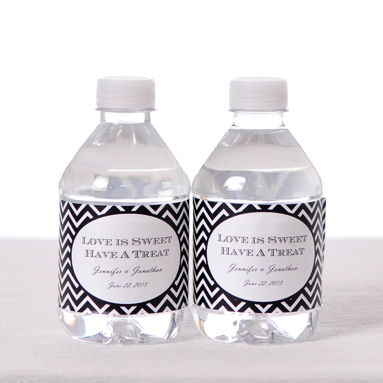 50 Waterproof Water Bottle Labels - Printed labels with your wedding colors Il_170x135