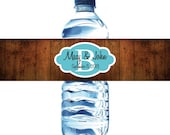 100 Waterproof Water Bottle Labels - Printed labels with your wedding color Il_170x135