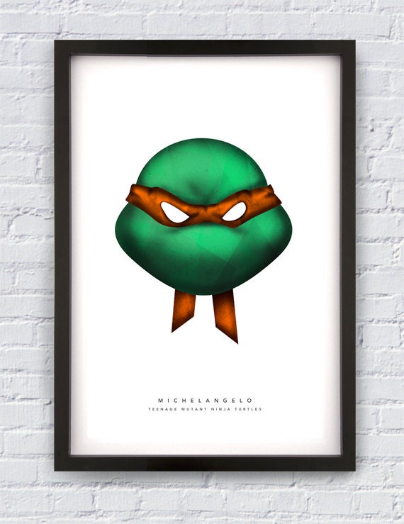 TMNT Michelangelo Print 11X17"
