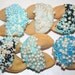 blue and white Baby Shower favor custom message fortune cookies
