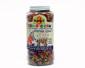 20% OFF SALE Rainbow Popping Corn, Vintage 1960s Kitsch Home Decor