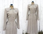 1940s dress / vintage 40s dress / Kay Collier dress