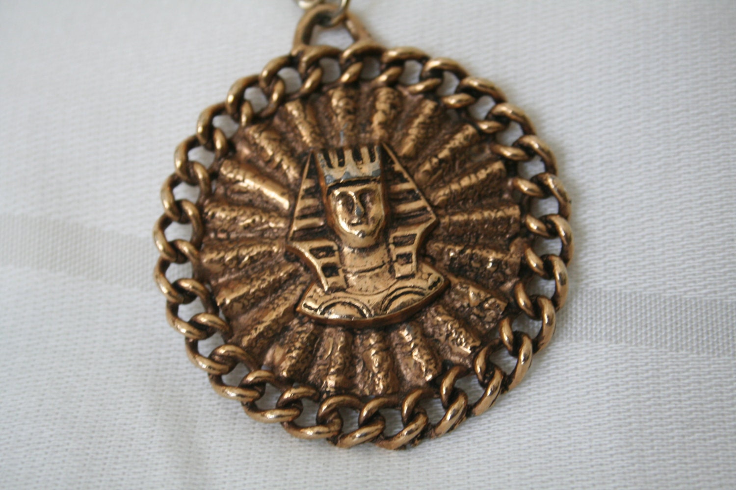Egyptian Revival Large Pendant Necklace