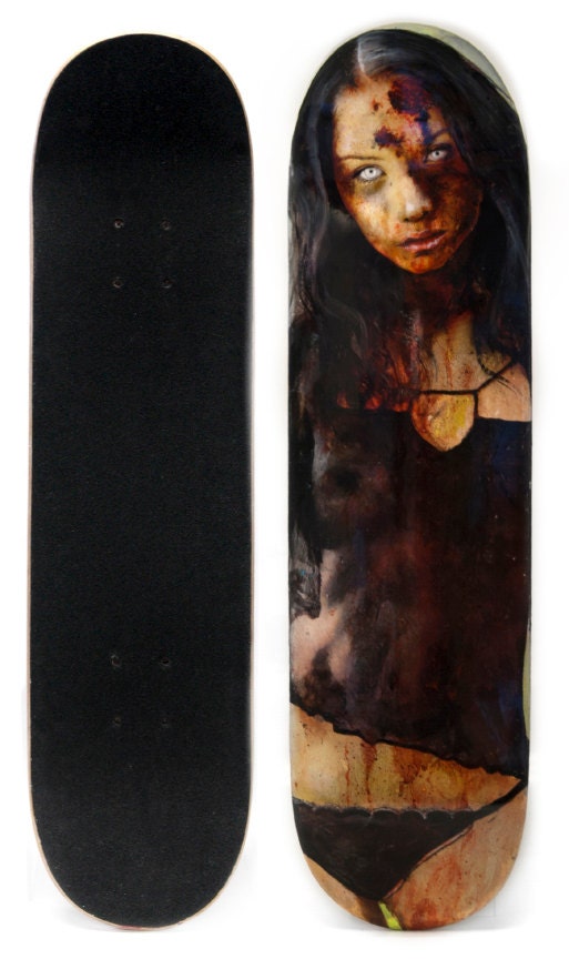 Zombie Chick 8 Skateboard Deck