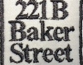 221B Baker Street Sherlock Holmes Embroidered Patch