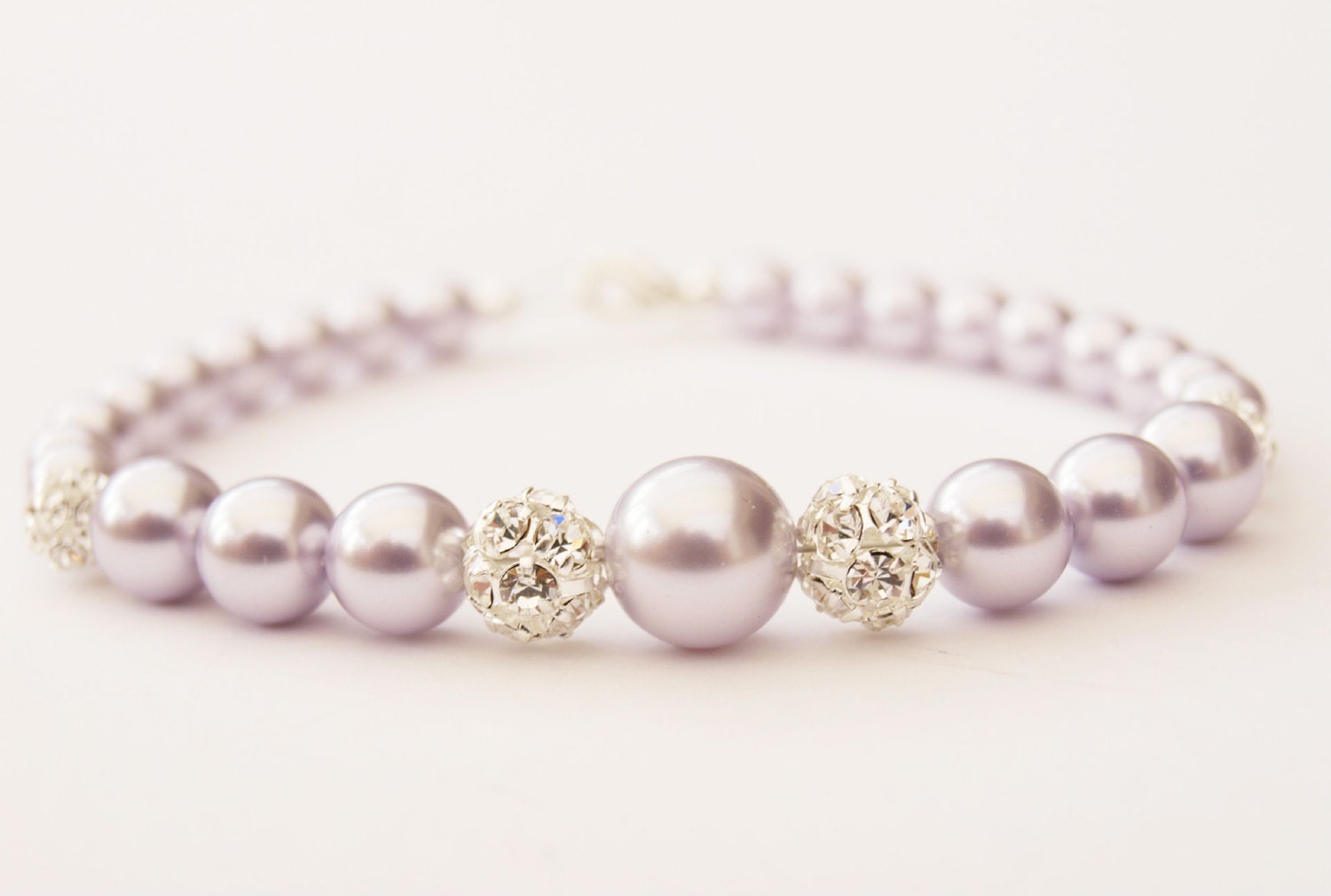 Pearl Bracelet Jewellery Lilac Pastel Lavender Purple Pearl Bridal Jewelry Wedding Crystal Rhinestone Pearls Accessories Etsy UK Gift