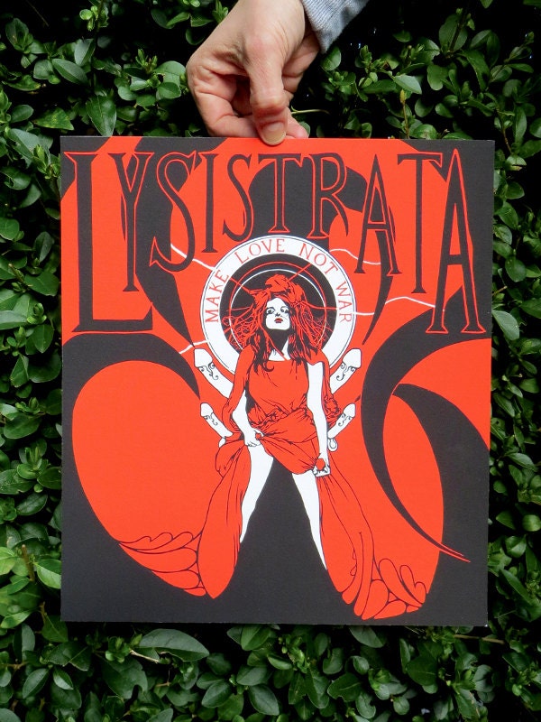 Lysistrata Black and Red, 2012 Giclee Print