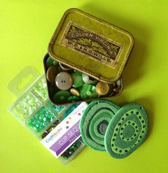 Crafing Supplies : Spring Green Inspiration Kit