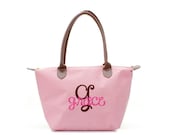 Pink Double Handle 16 Inch Tote/Purse With Optional Personalization Discounted When Purchasing 4 or More