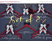 ON SALE 10% DISCOUNT- Set of 8 personalized hangers - perfect for bridal party
