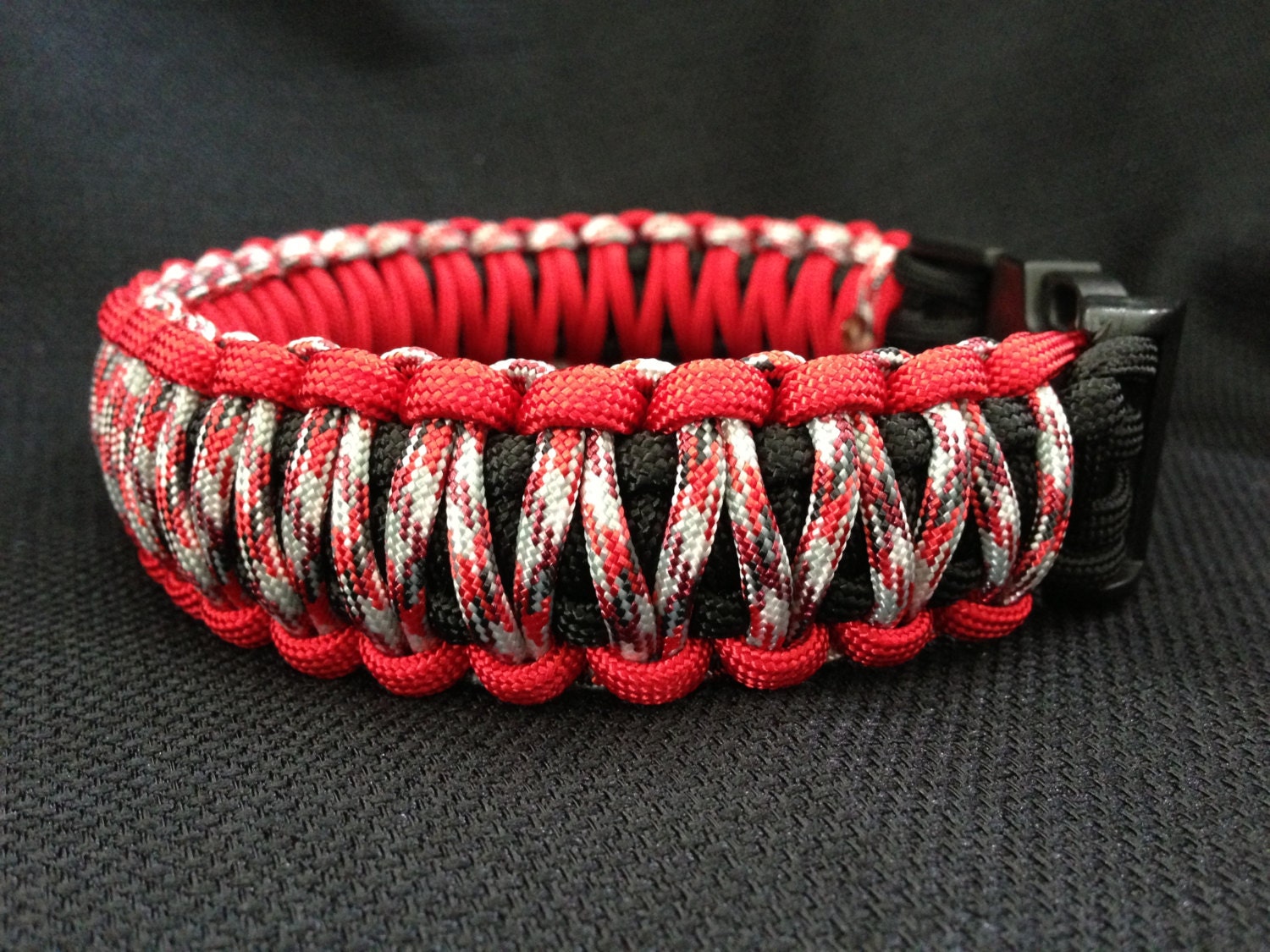 Ohio State Themed Camoflauge Paracord Collar (custom size)