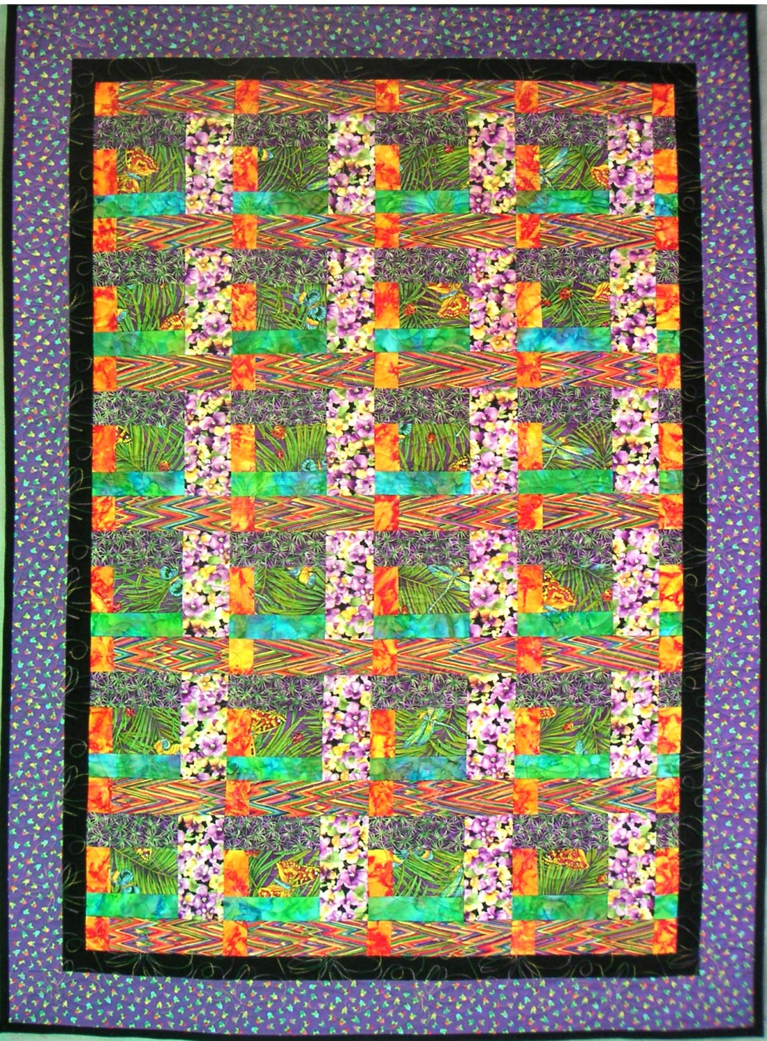 Woven Ribbons Quilted Wall Hanging - 32in X 44in