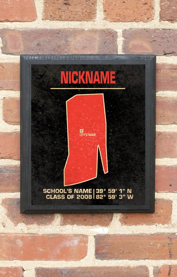 Commemorate Any Event or Place at Your School in the State of Rhode Island - Vintage Style Wall Plaque/Sign