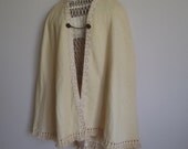 Vintage cape wrap shawl gold braid Gatsby style