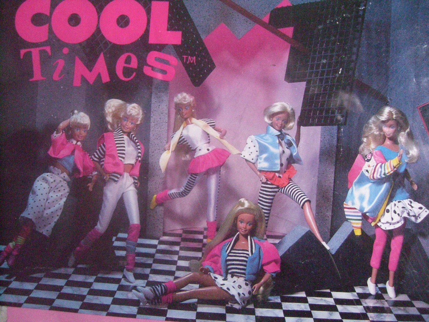 Rare 80s Collectible Barbie and Skipper Fashions Poster