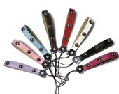 Studded Genuine Leather Cell Phone/MP3/Camera/Purse Zipper Strap