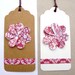 Bridal shower -Red gift tags, love paper hearts, set of 10