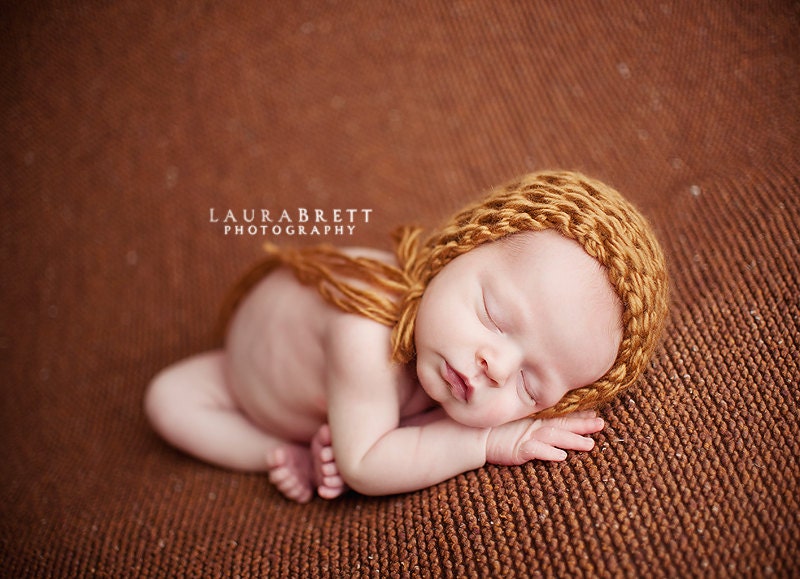 Chunky Newborn Woven Bonnet - Custom Colors