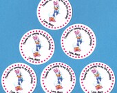 Daisy Duck Birthday Party Personalized Stickers Set of 20 Great for goodie favor treat bags invitations and thank you notes Disney