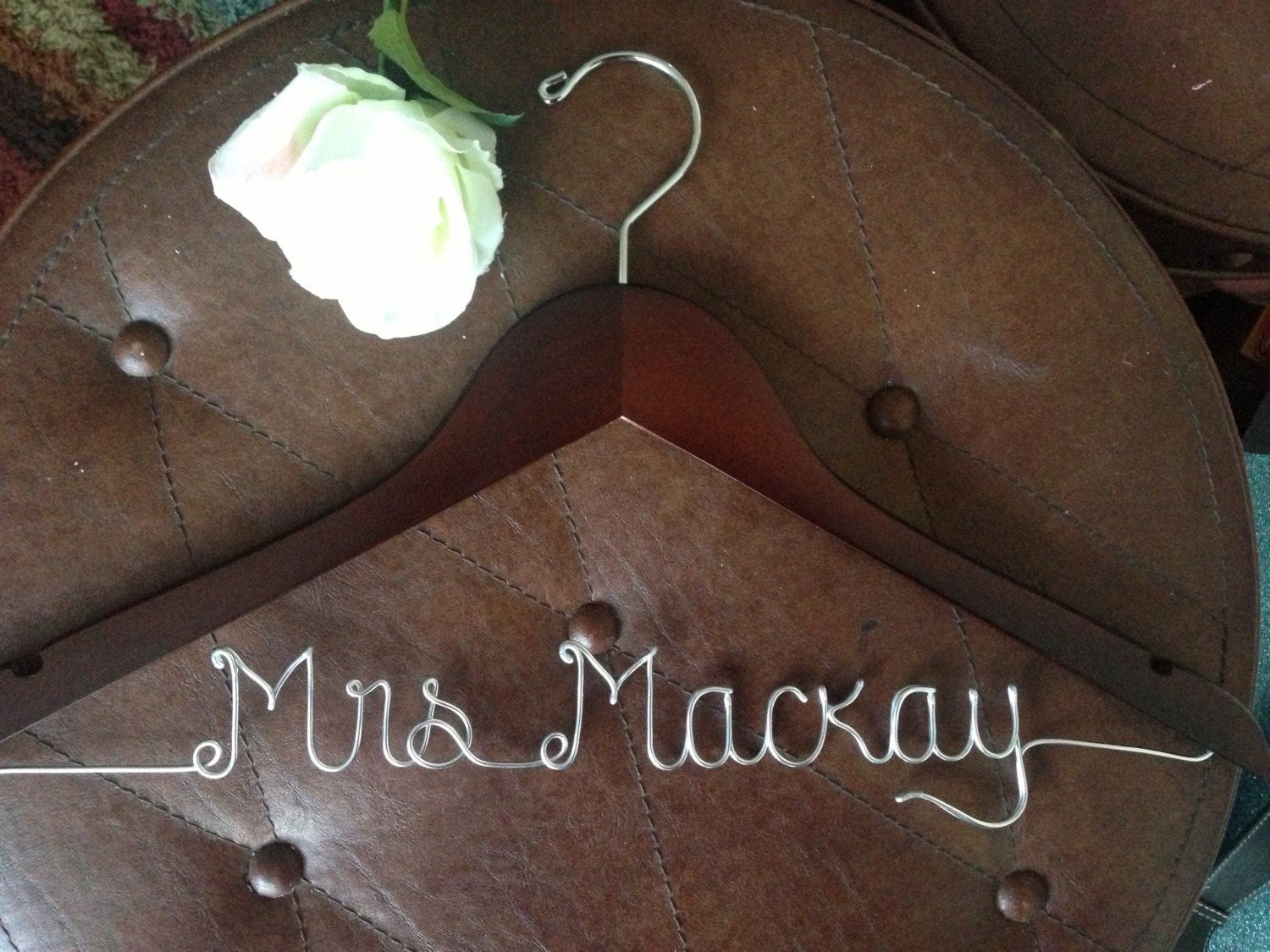 personalized wedding dress hanger