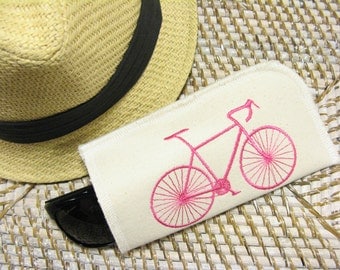 Sunglass Case - Canvas - Bike