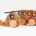 Personalized Wooden Vehicles set, eco friendly Bus and Helicopter