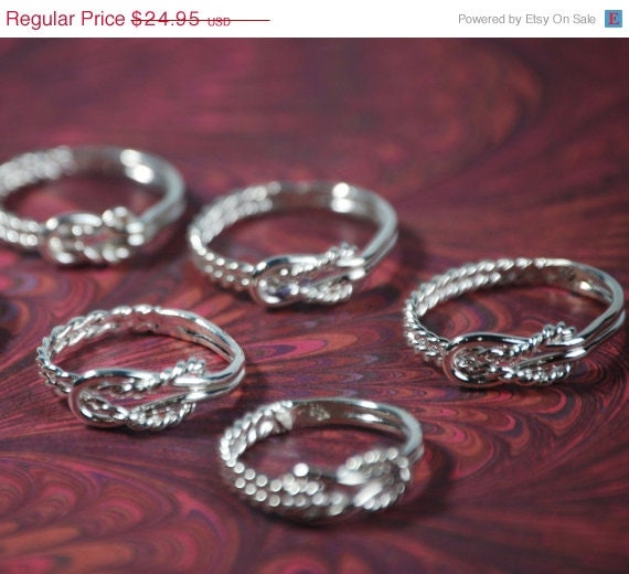 ON SALE Bridesmaid Ring - Wedding Party - Wedding Jewelry - Maid of Honor Gift - Argentium Sterling Silver - Handmade