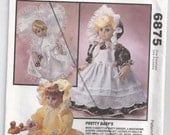 Doll Clothes Vintage Sewing Pattern 12 To 22 Inch Unused 1993 McCalls 6875