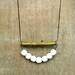 Coral Necklace / White and Gold Necklace / Golden Branch Necklace