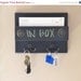 ON SALE Mail organizer blackboard mini one pocket wall mounted with key hooks