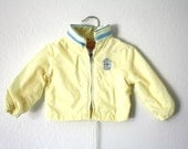 Vintage Yellow Nautical Windbreaker Jacket, Weather Tamer Parka, Baby Toddler Size 12 Months